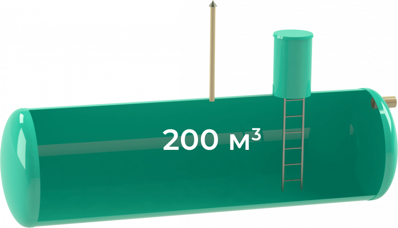 Накопительный резервуар 200 м3