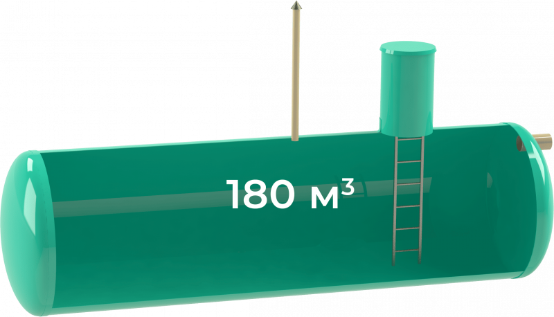Накопительный резервуар 180 м3