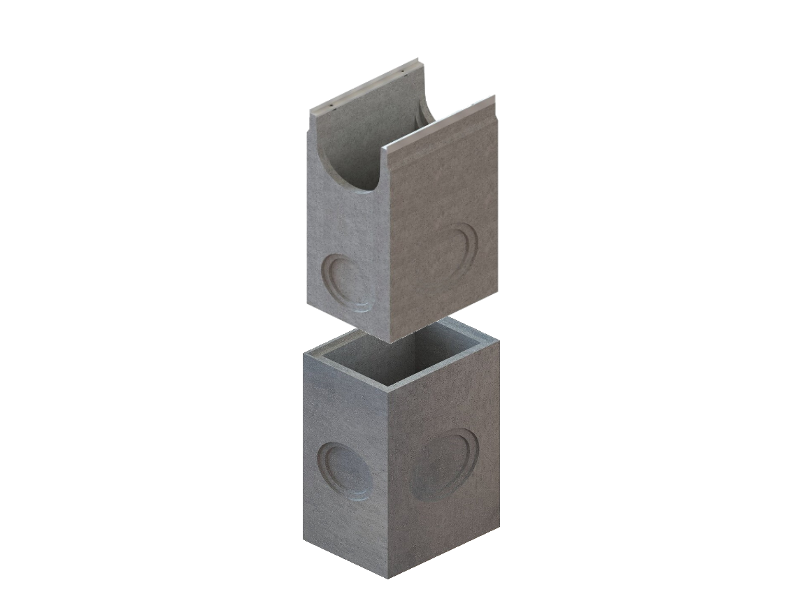 Пескоуловитель секционный BetoMax ПУС-30.39.95-Б-Н бетонный (нижняя часть)
