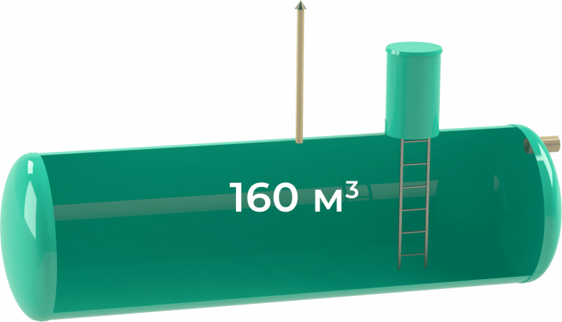Накопительный резервуар 160 м3